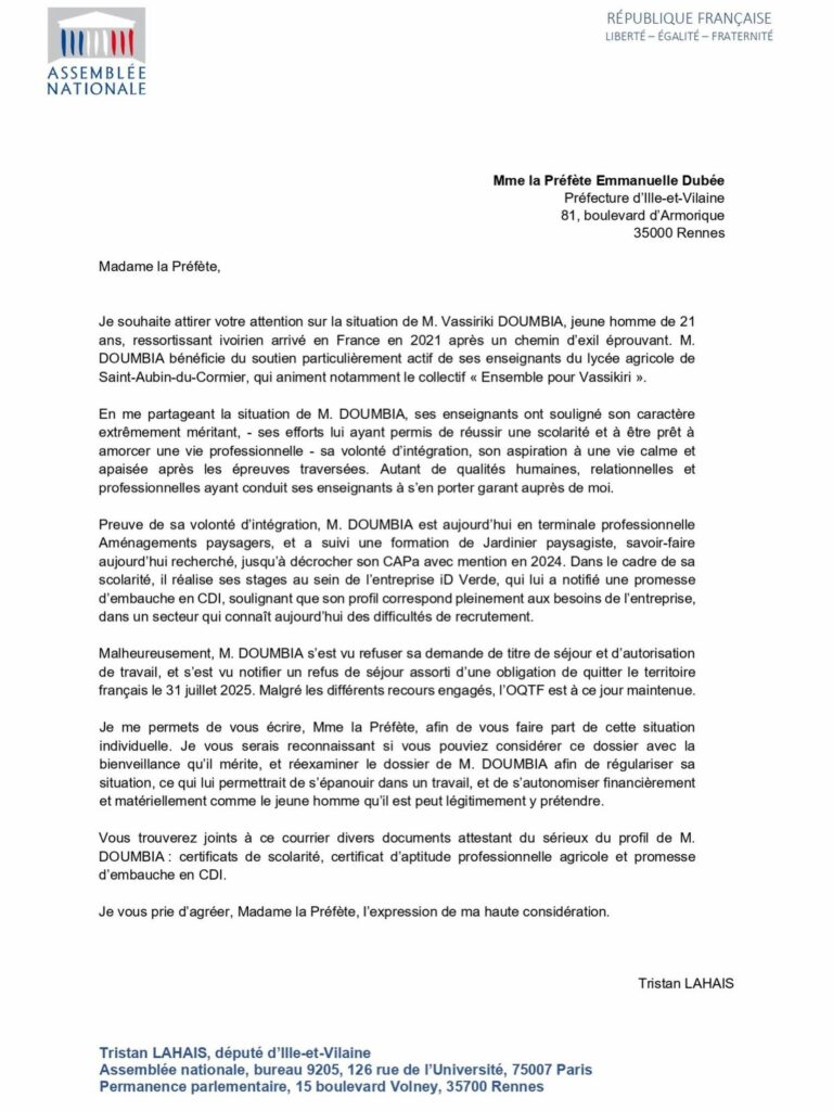 Soutien à Vassiriki Doumbia